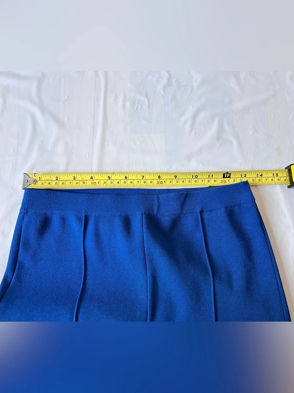Theory Compact Crepe Crop Flare Pant Royal Blue Size XS P elastic W 26